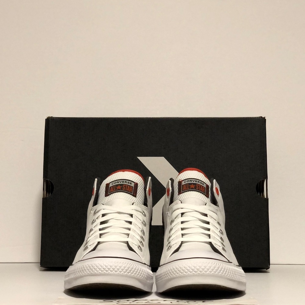 Converse CTAS High Street Mid “White/Storm Wind/Orange Mantra” - Picture 3 of 6